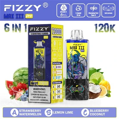 FIZZY MAX III PRO 120K Puffs 6in1 Vape