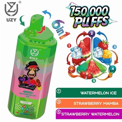 UZY 150K Puffs 6 in 1 Einweg-Vape-Hot Selling
